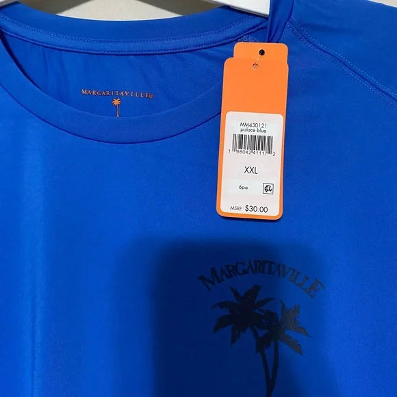 Margaritaville Blue Long Sleeve Tee - Picture 3 of 6